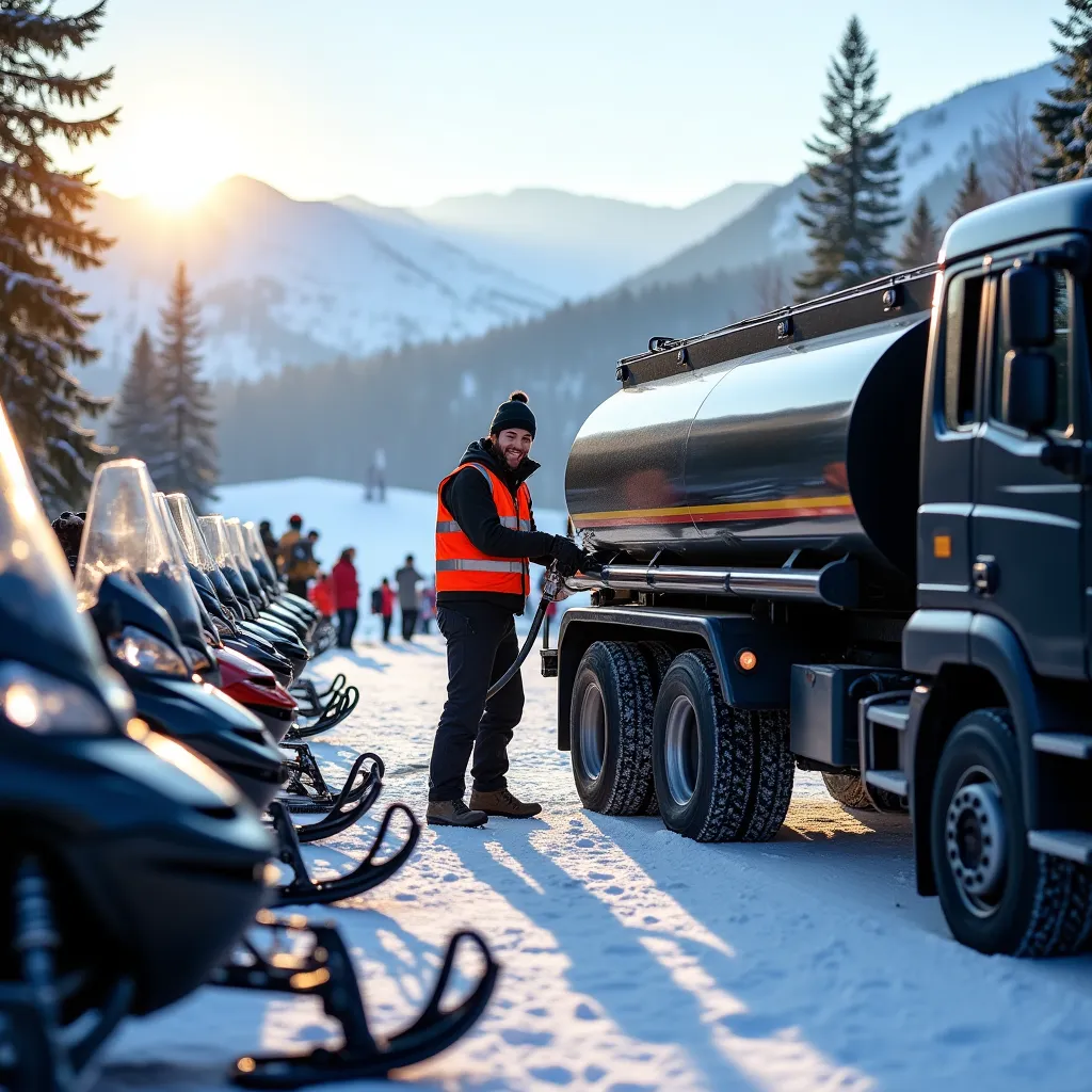 Flota cystern w siedzibie głównej w Warszawie